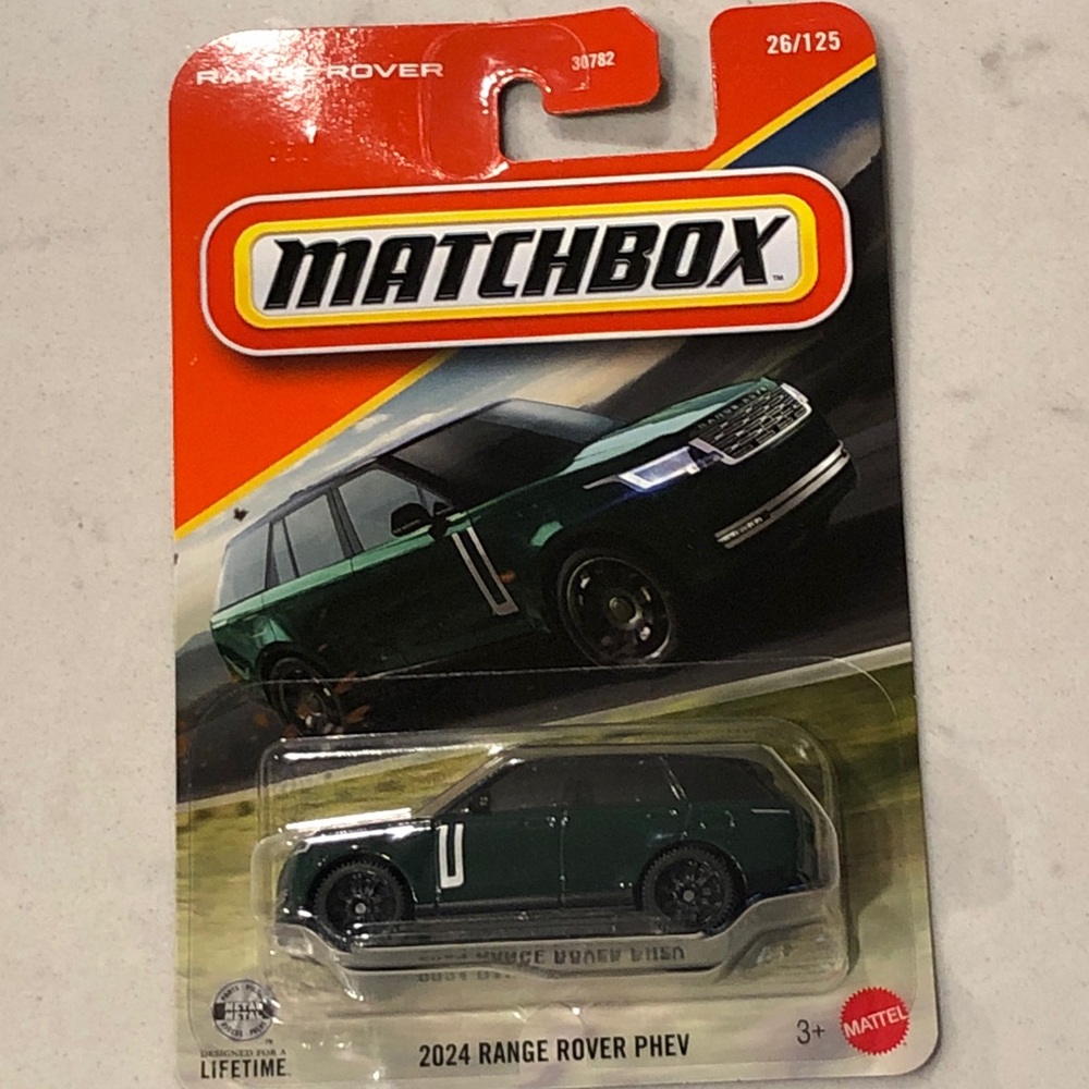 Mattel Range Rover PHEV Die-Cast Car in Dark Green